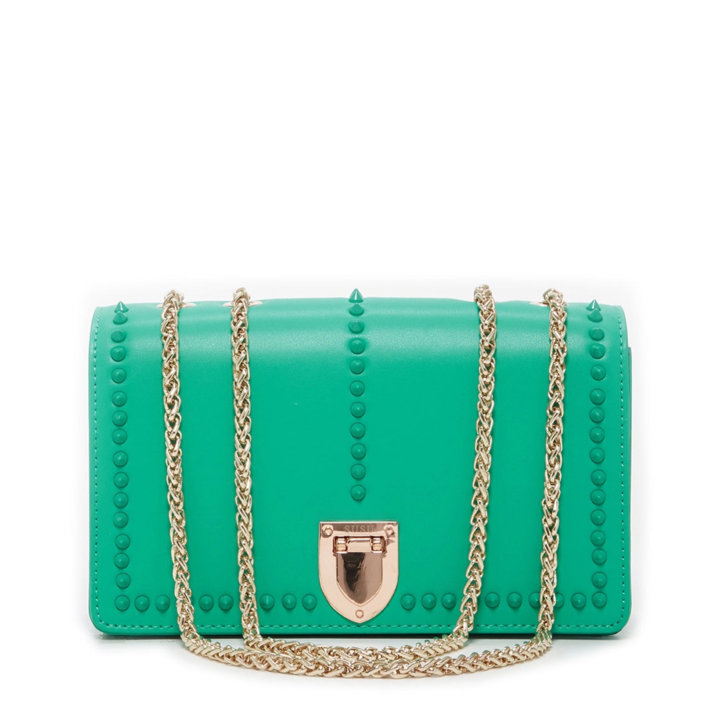 Josie Green Leather Chain Bag