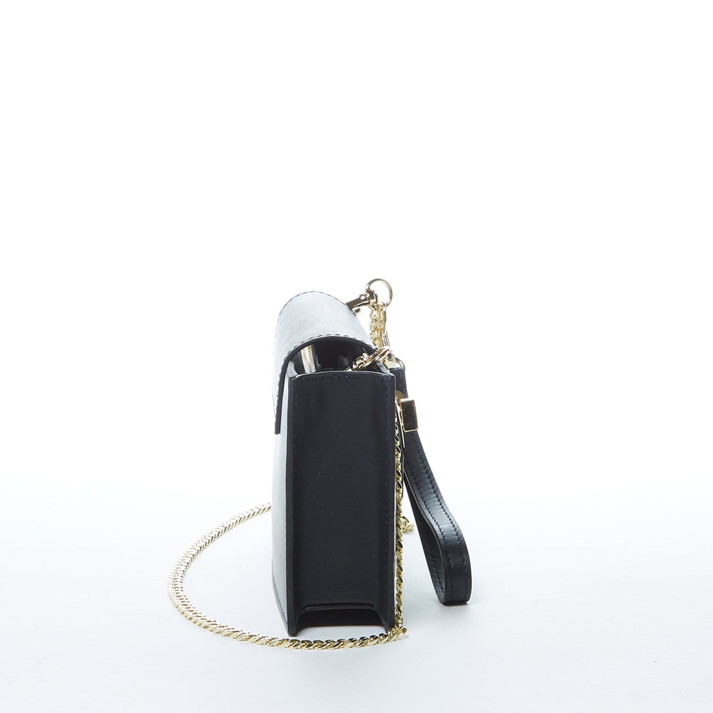 Mary Black Snakeskin Mini Purse