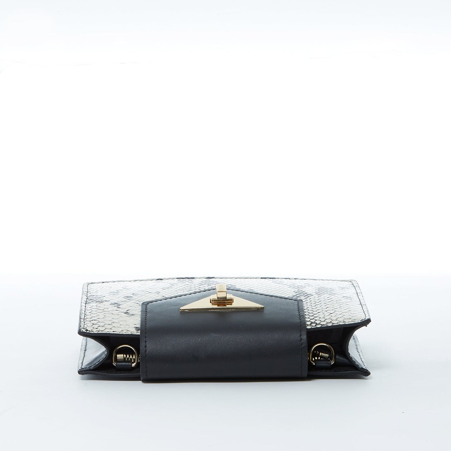 Mary Black Snakeskin Mini Purse