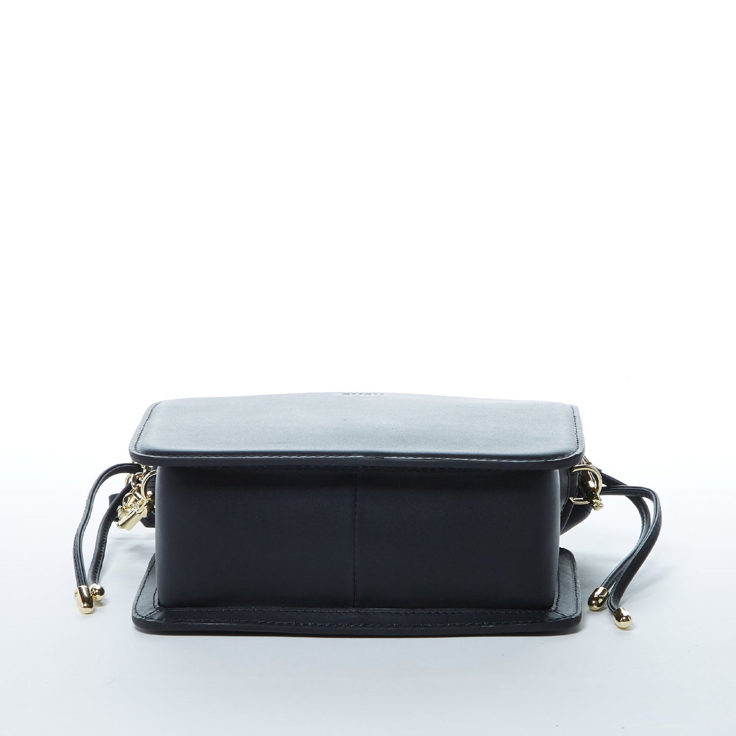 Patricia Black Leather Drawstring Purse