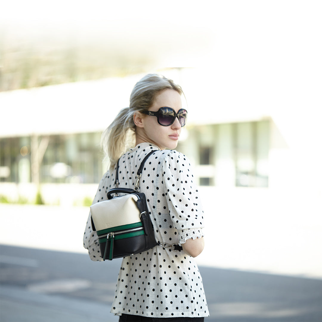 Ashley Mini Leather Backpack Purse