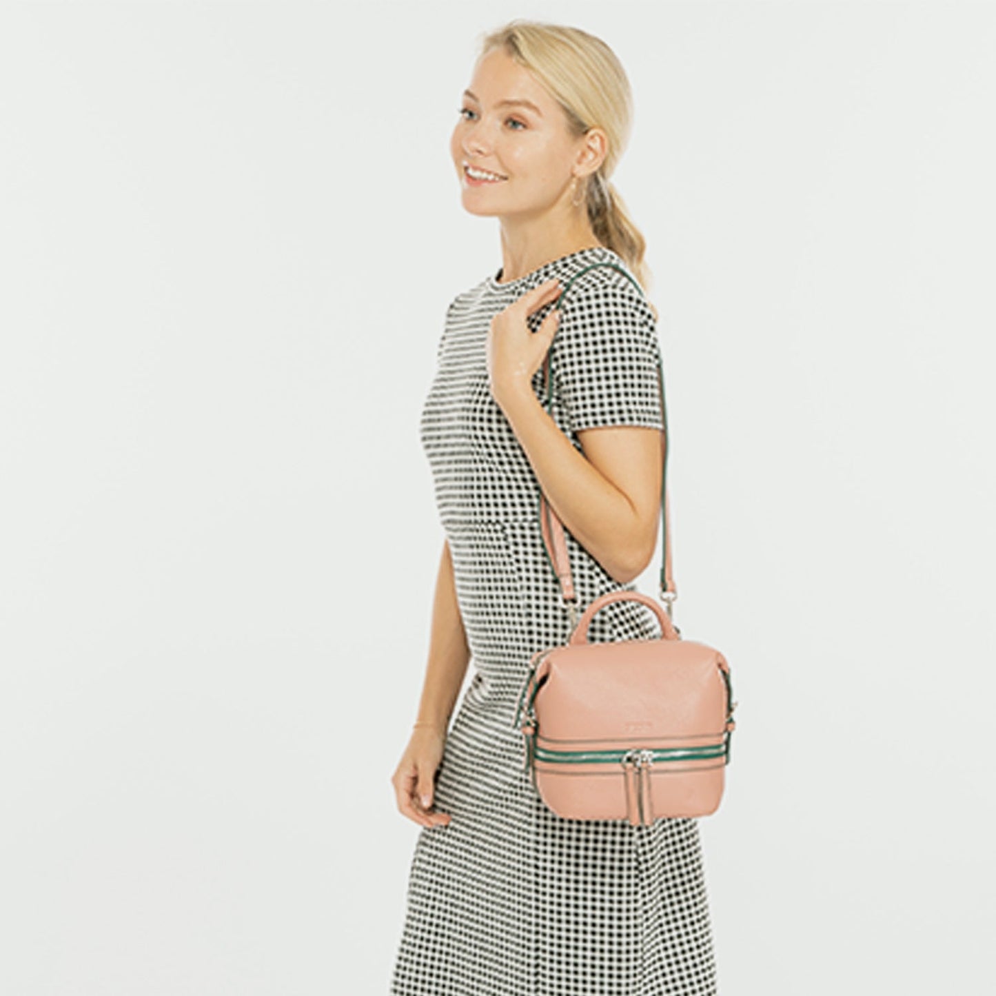 Ashley Pink Mini Leather Backpack