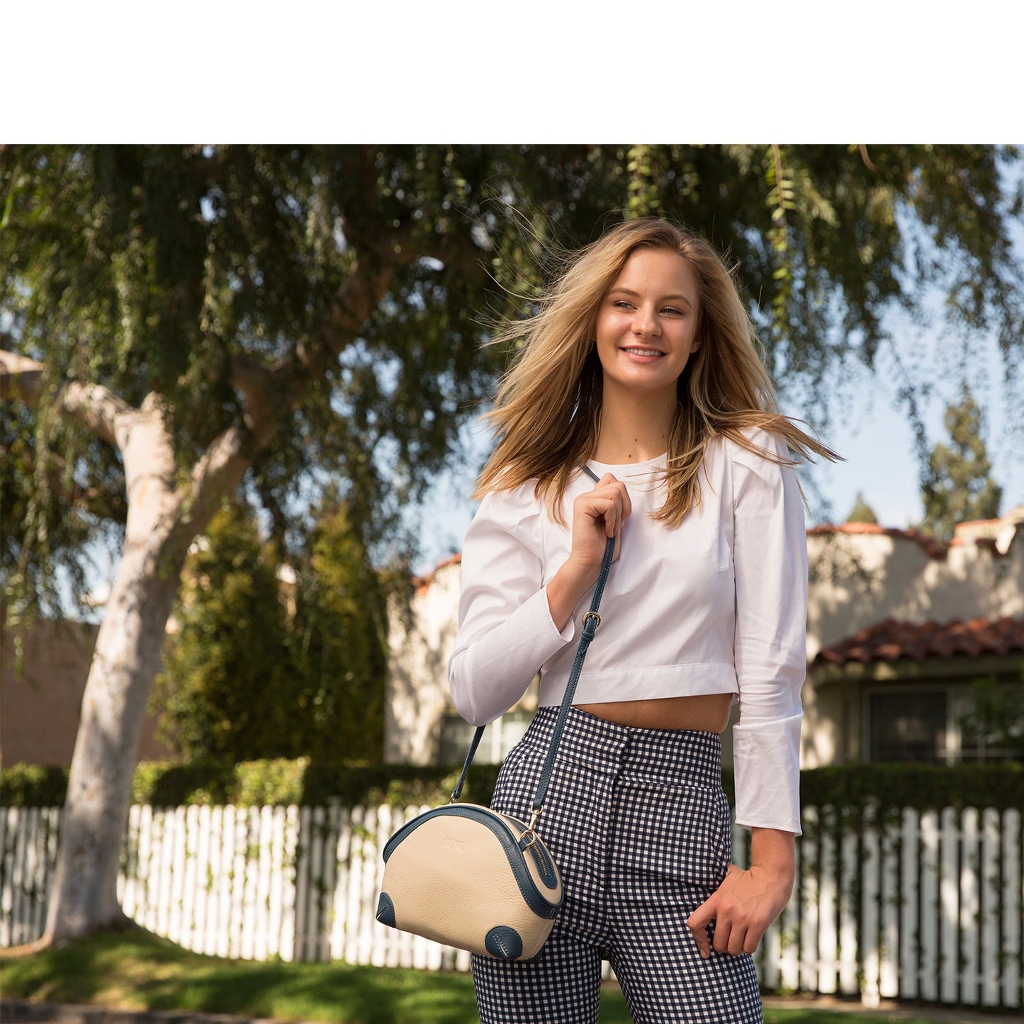 Coco Ivory Leather Crossbody