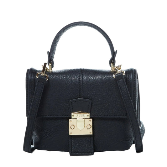 Linda Black Crossbody Backpack Purse