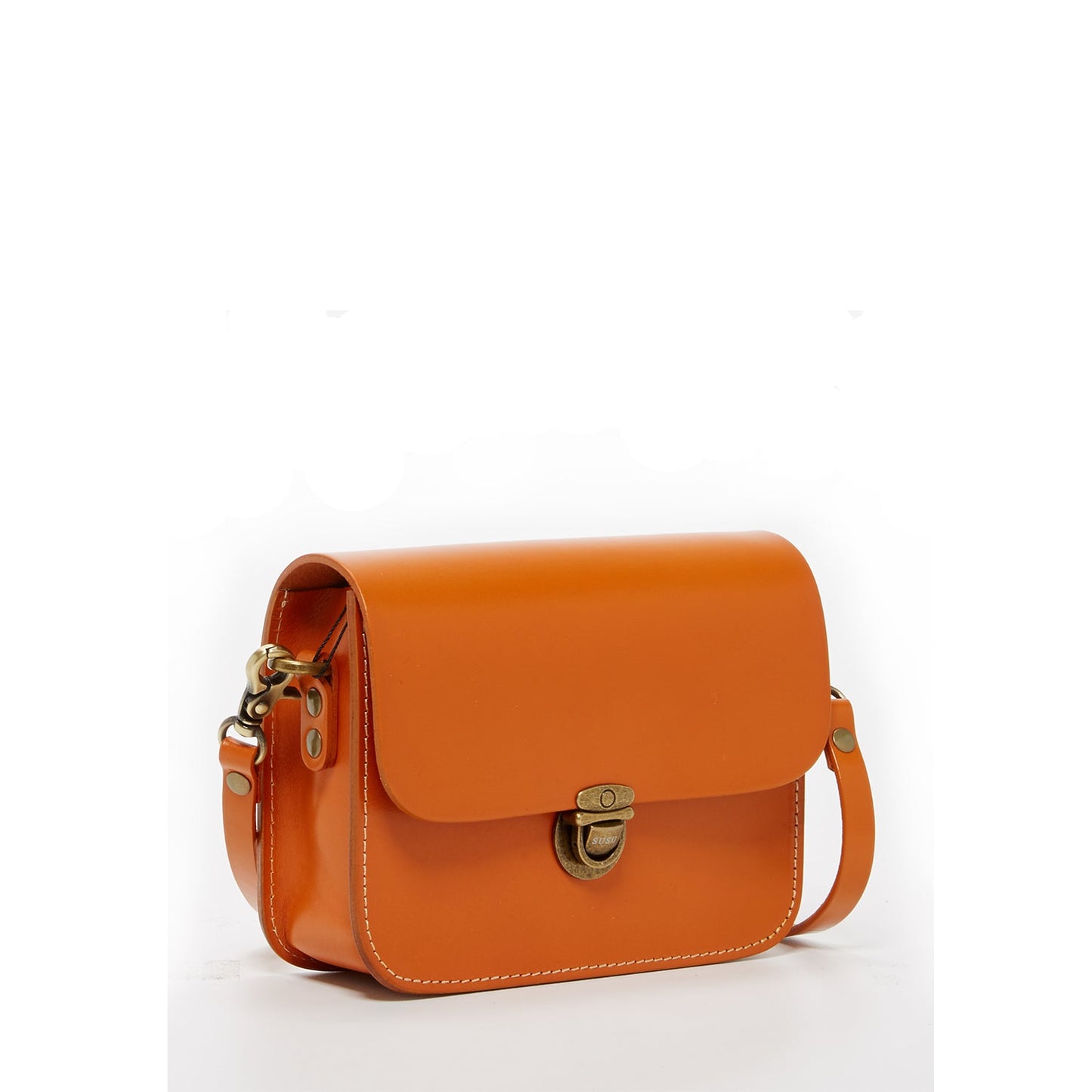 Nanah Light Brown Leather Crossbody