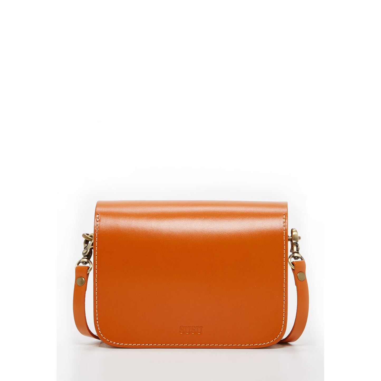 Nanah Light Brown Leather Crossbody