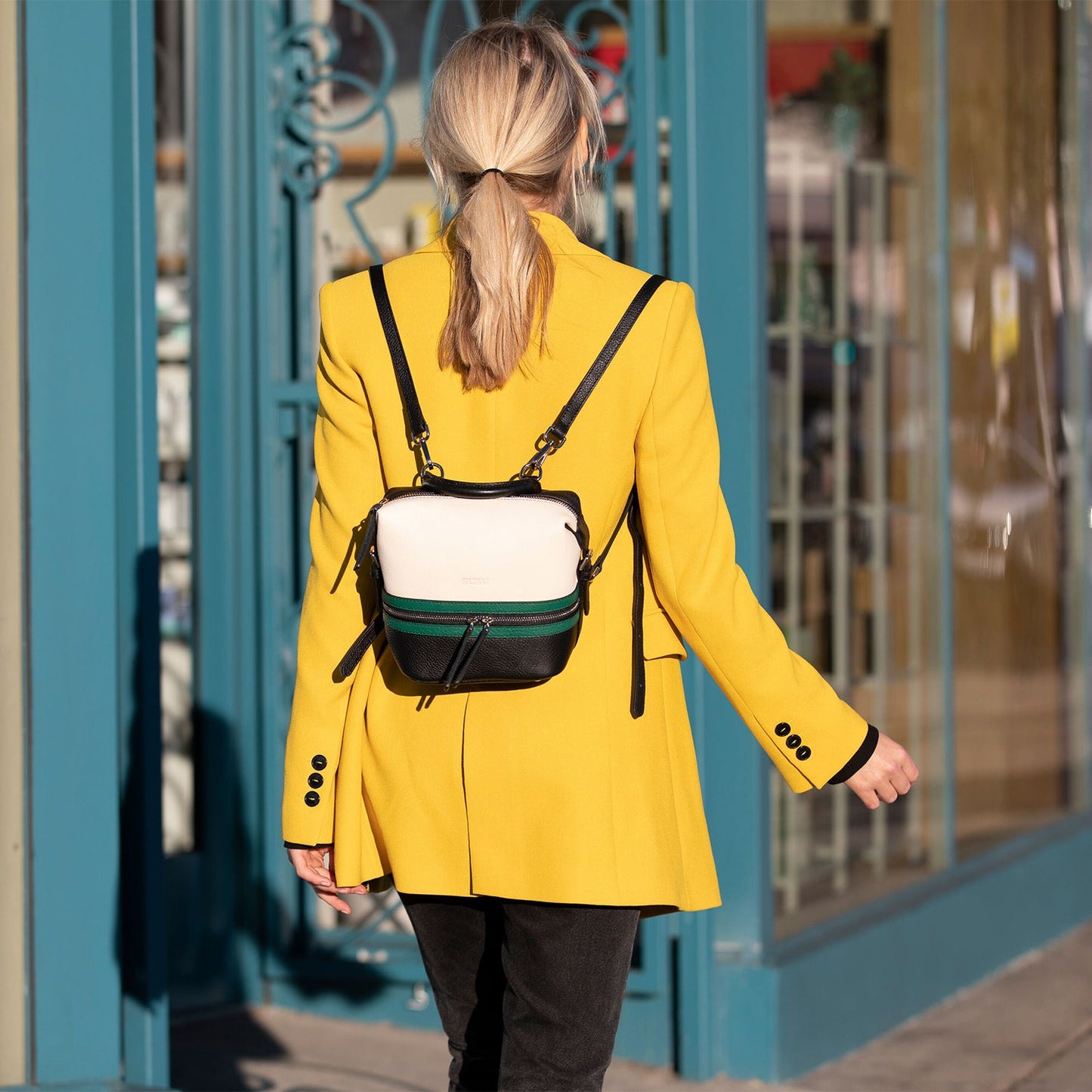 Ashley Mini Leather Backpack Purse